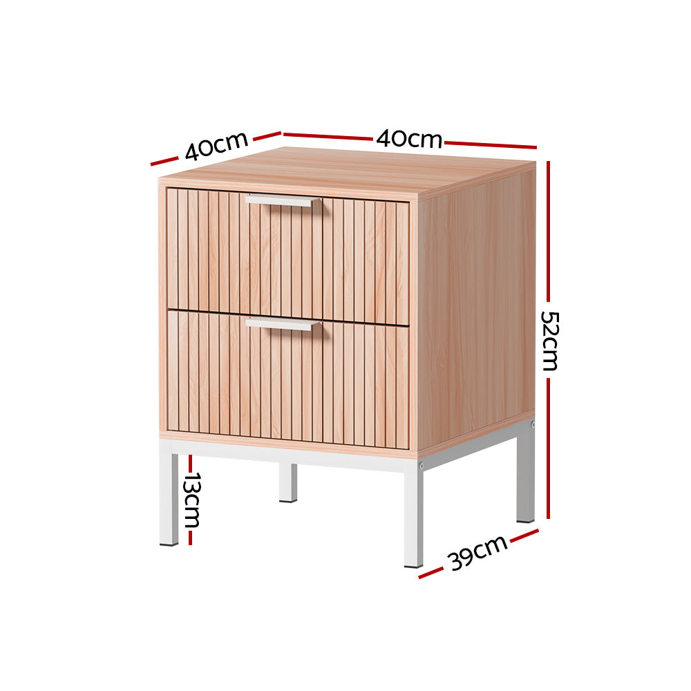 Artiss Pine Bedside Table | Lura