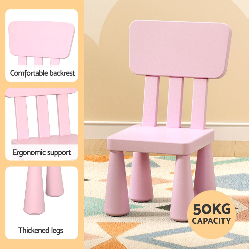Toddler Table & Chairs Set | Pink