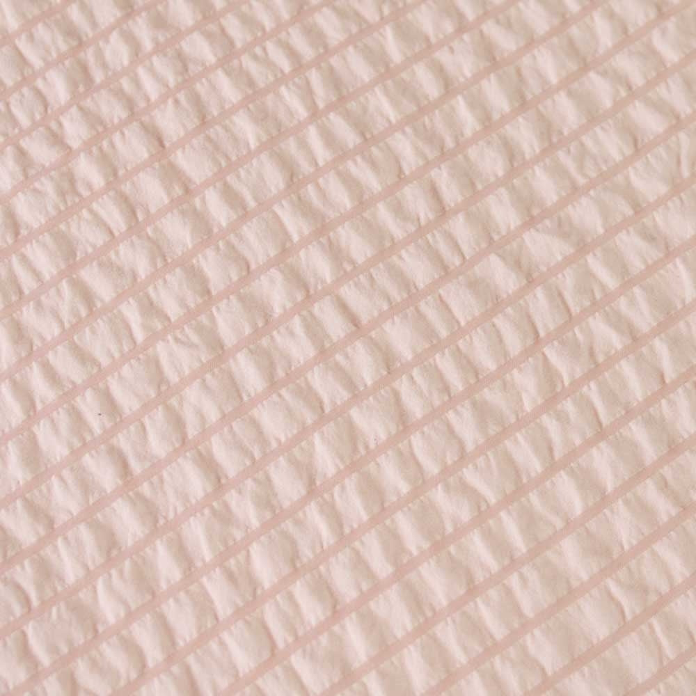 Ardor Blush Seersucker Stripe Quilt Cover Set | Double