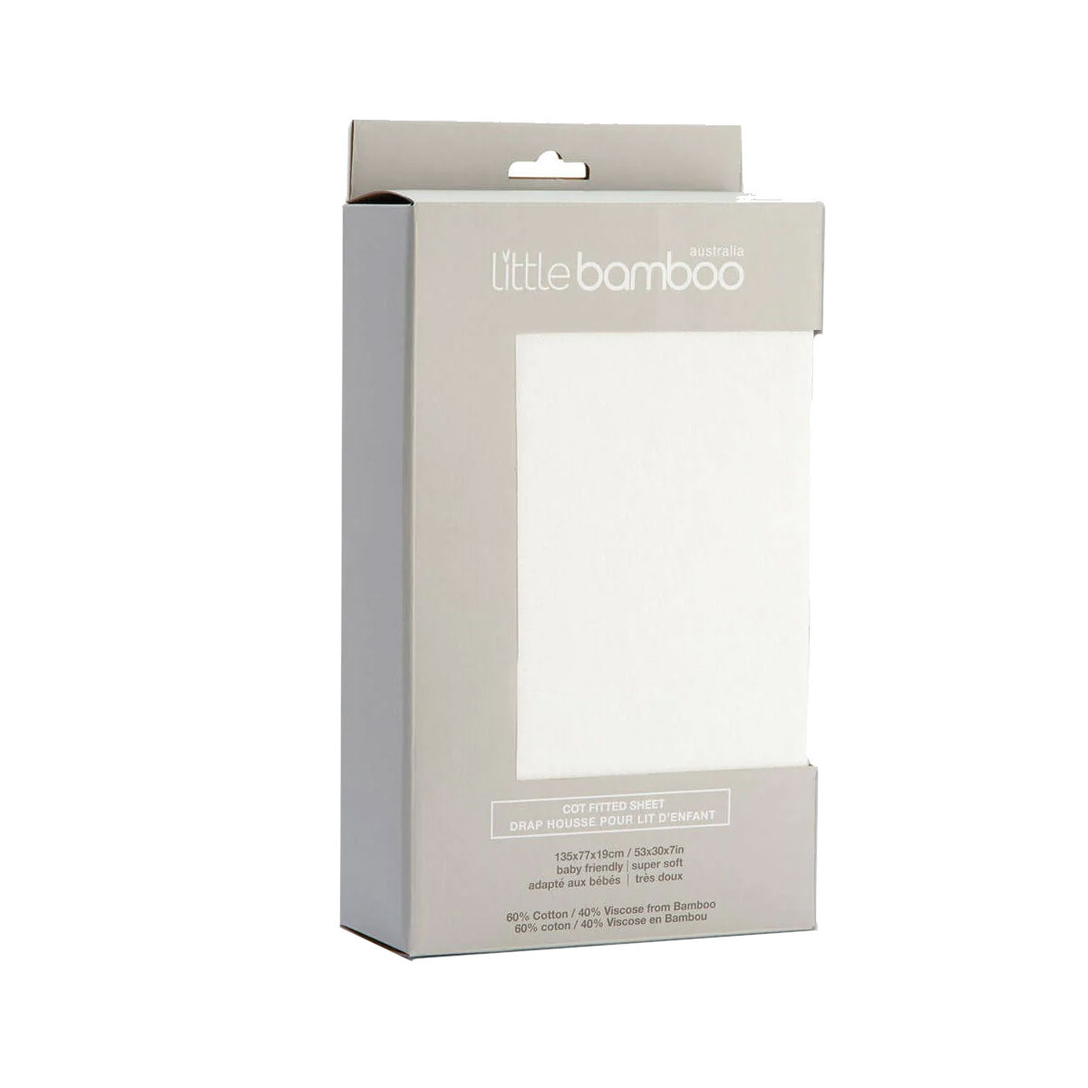 Little Bamboo Jersey Fitted Cot Sheet | Natural