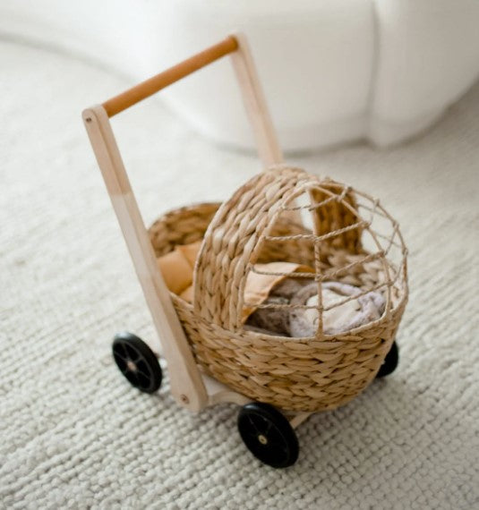 Water Hyacinth Doll Pram