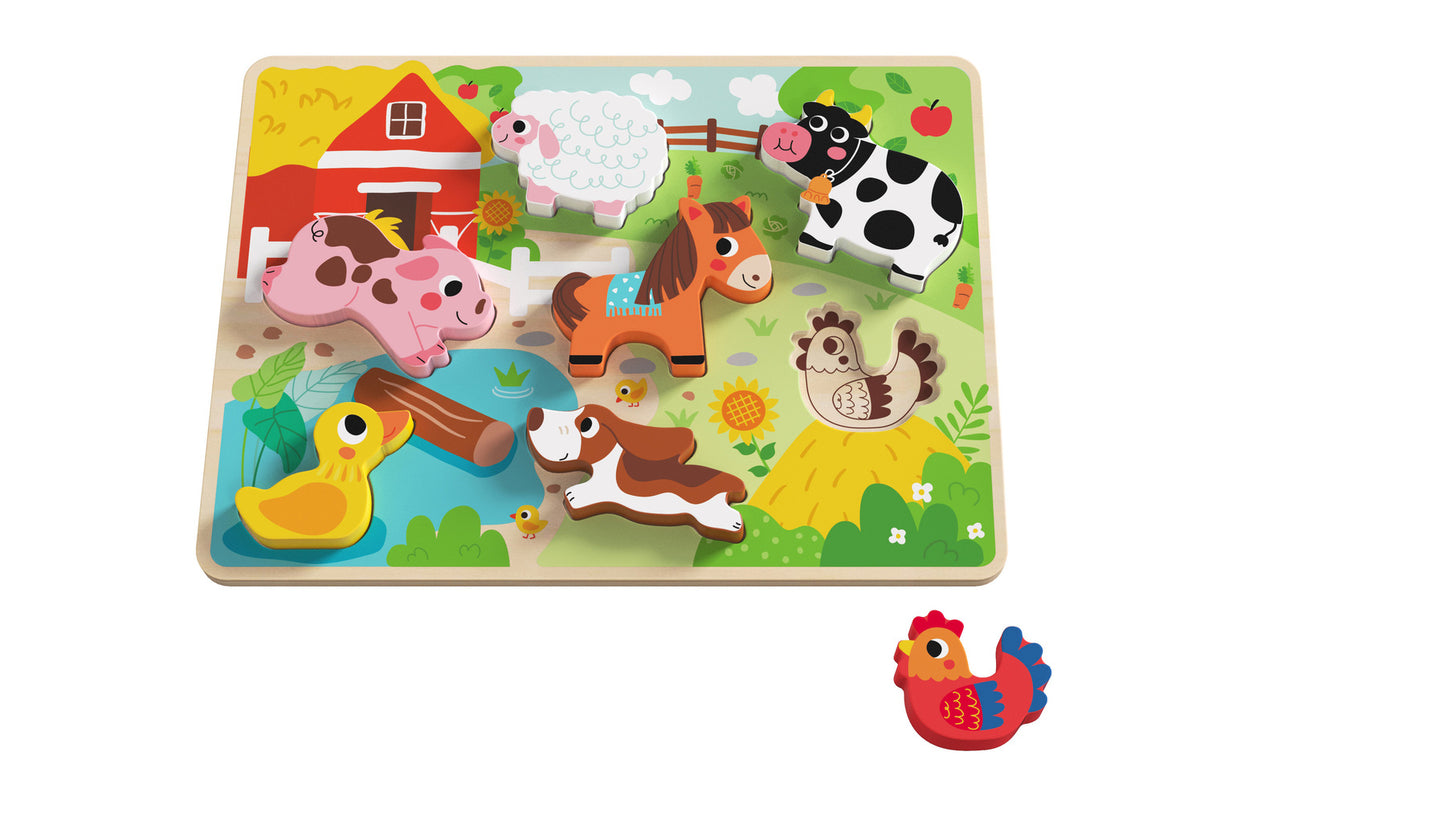 Wooden Chunky Puzzle | Farm