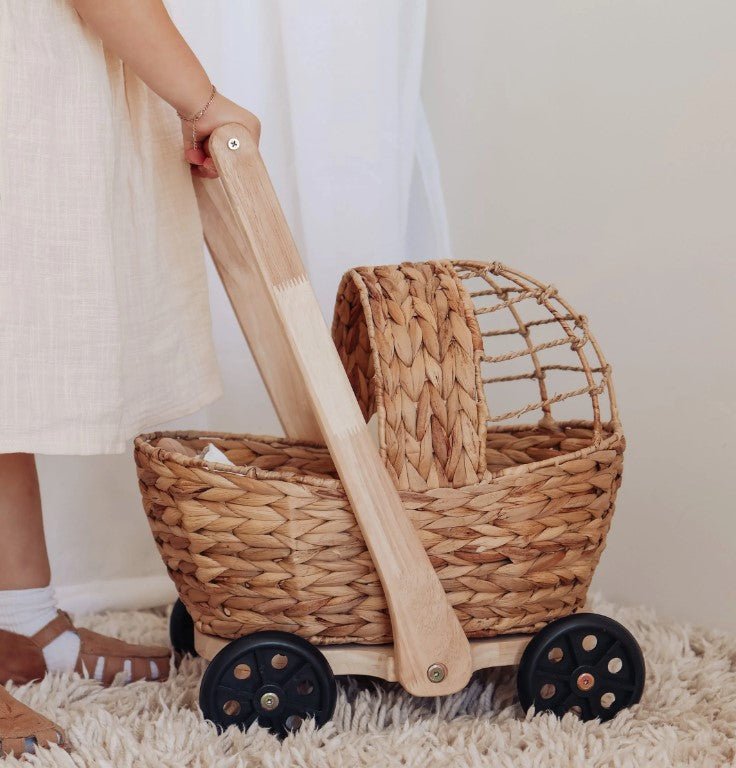 Water Hyacinth Doll Pram