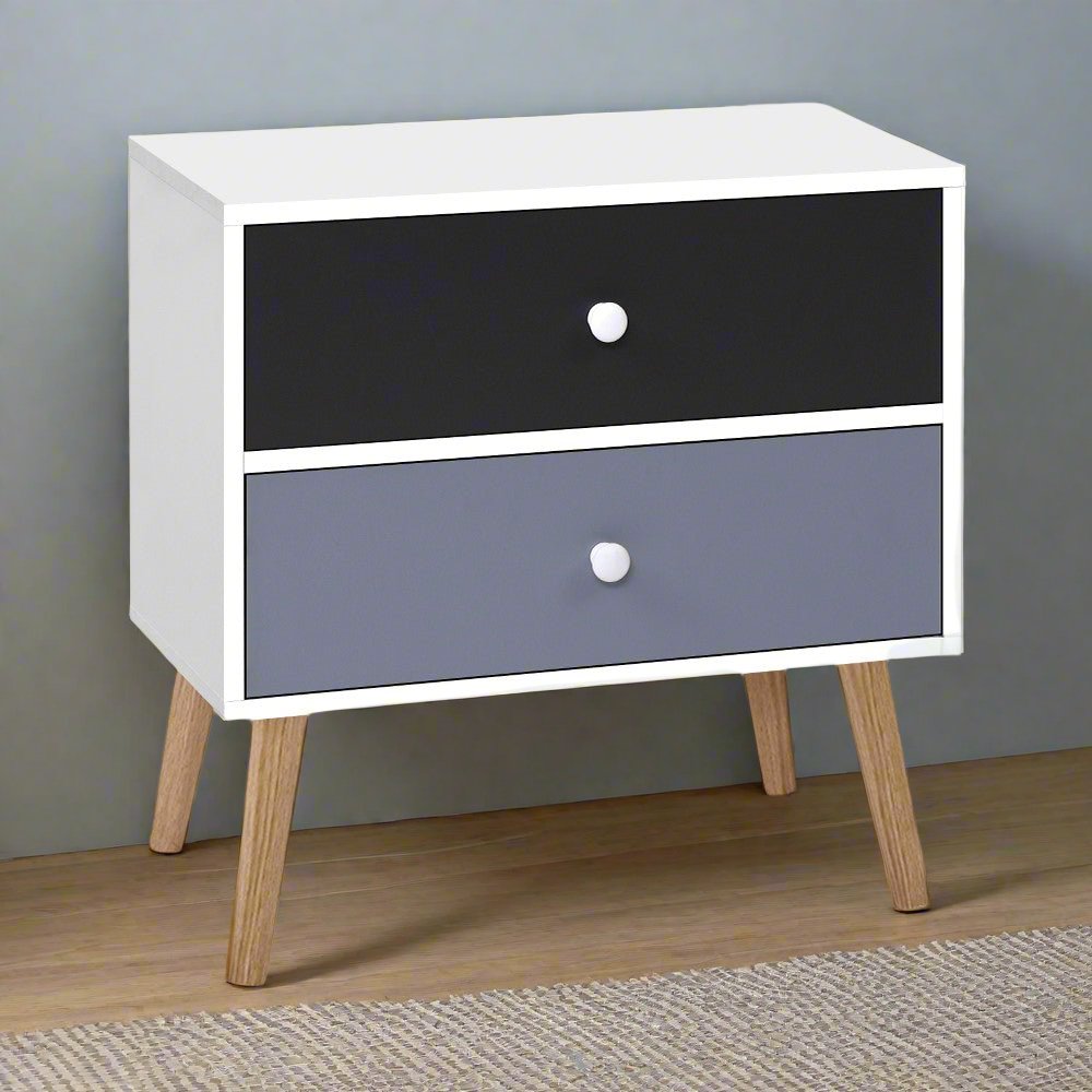 2 - Drawer Bedside Table - Daughters Room