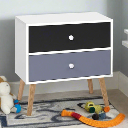 2 - Drawer Bedside Table - Daughters Room