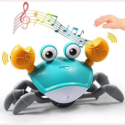 Crawling Crab Sensory Toy with Music and LED Light-USB Rechargeable_1