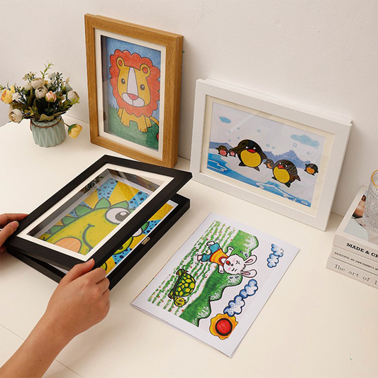 Children Art Frames Magnetic Front Open Changeable Kids Frametory_0