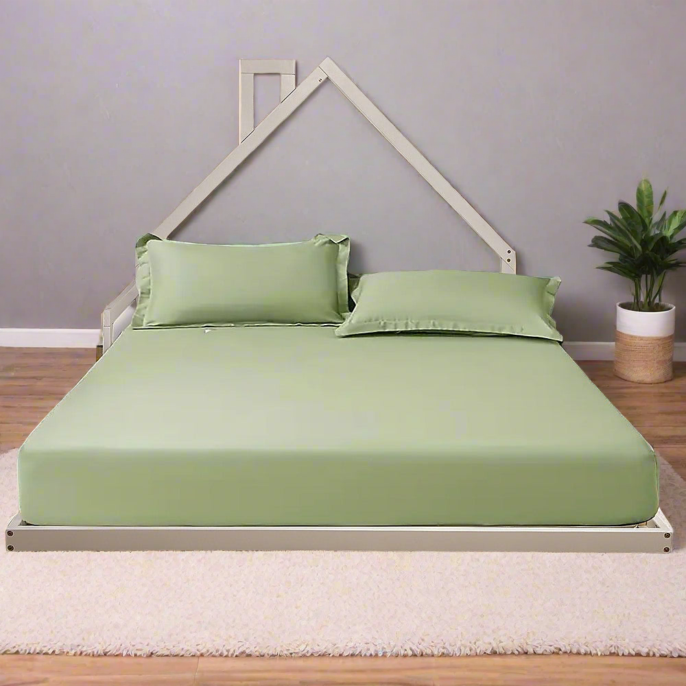 Kids White Floor House Bed Frame - Double