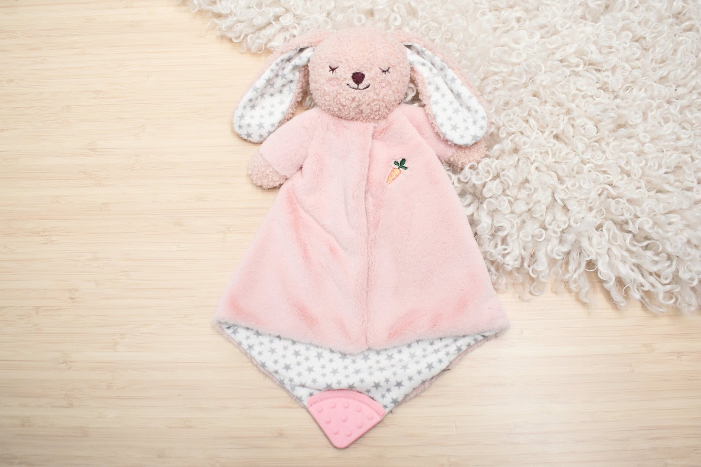 Berry Bunny Plush Cuddle Blanket