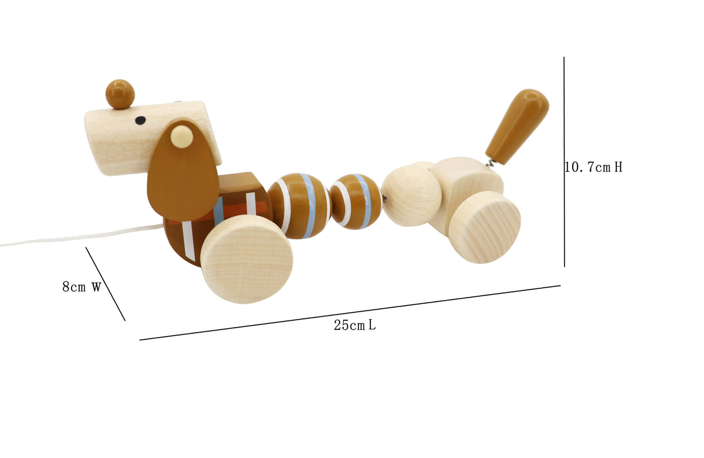 Pull Along Wooden Sausage Dog