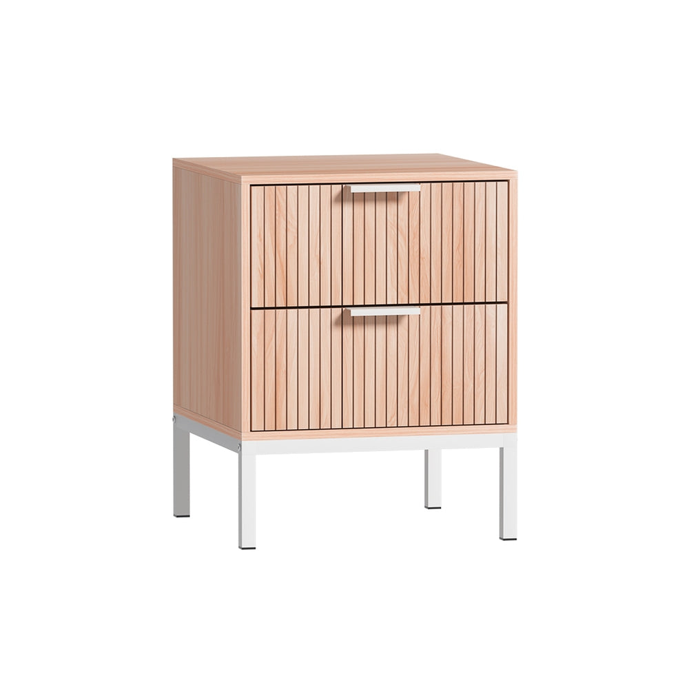 Lura 2-Drawer Bedside Table