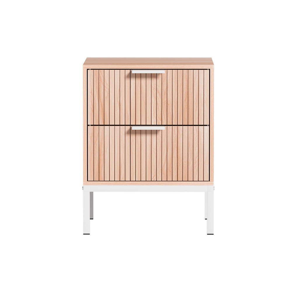 Lura 2-Drawer Bedside Table