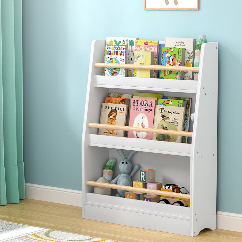 Keezi Kids 3-Tier Bookshelf | White