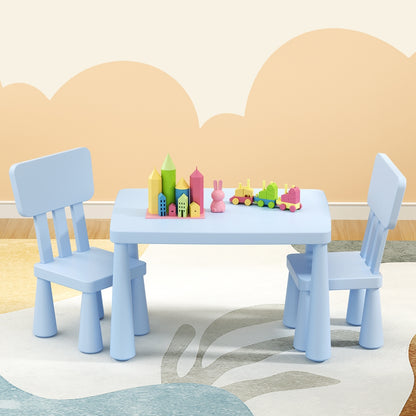 Toddler Table & Chairs Set | Blue