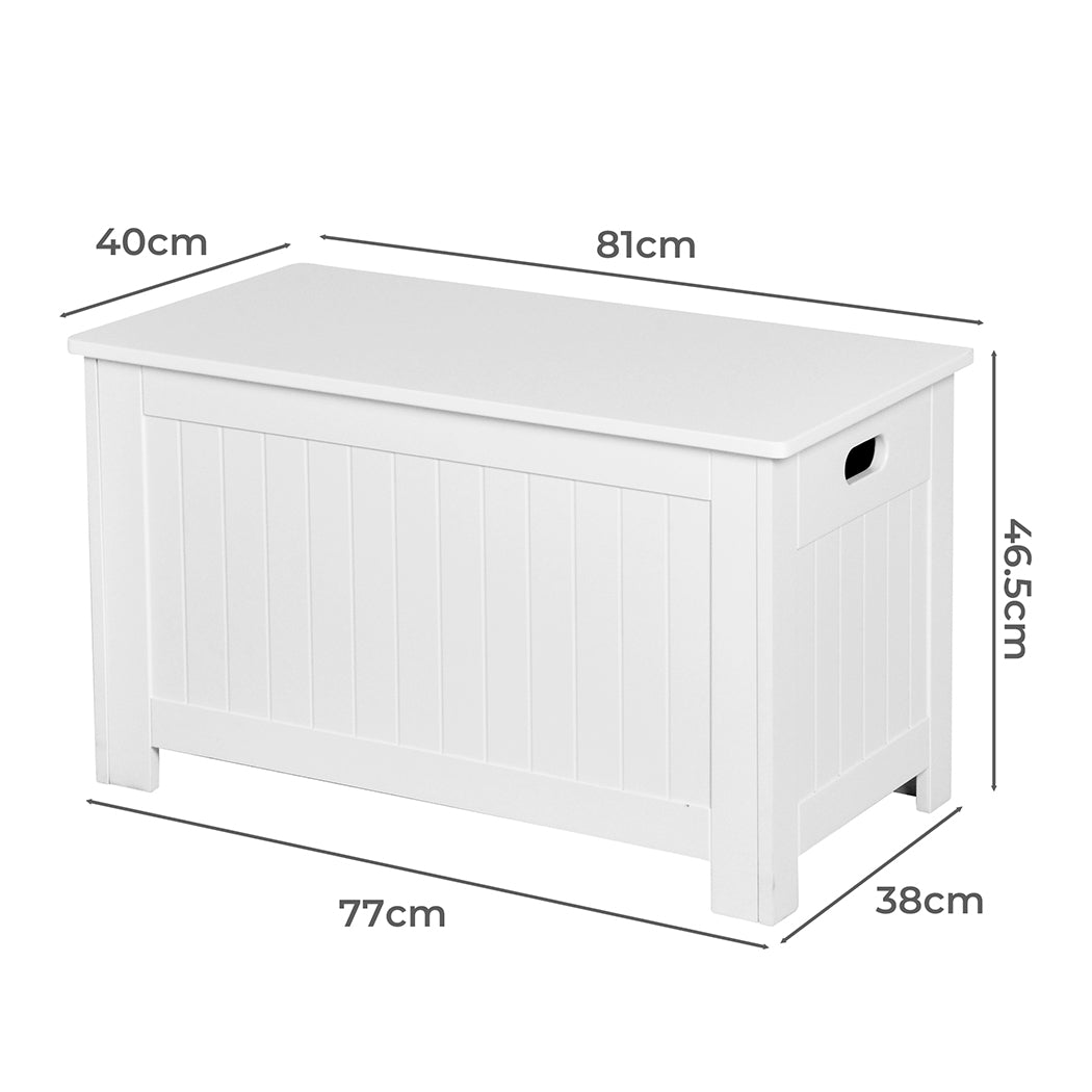 Levede Kids Toy Box - White