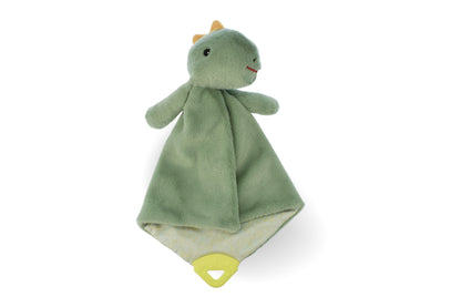 Minty Dinosaur Plush Cuddle Blanket