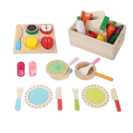 Keezi Kids Wooden Kitchen Play Set