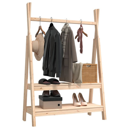 Solid Pinewood Clothes Rack