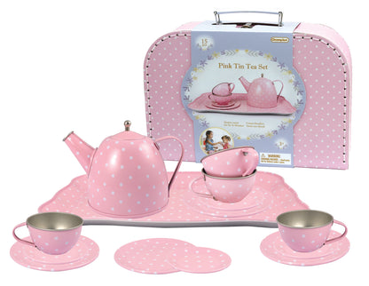 Kids Tea Party Set - Pink & White