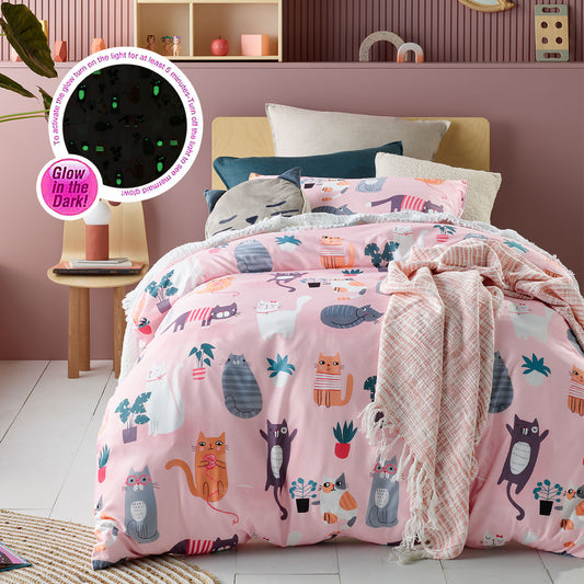 Meow Quilt Cover Set - Single