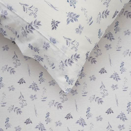 Woodland White Cotton Sheet Set I Double