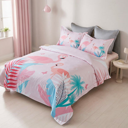 Flamingo Kids Quilt Cover Set | Double