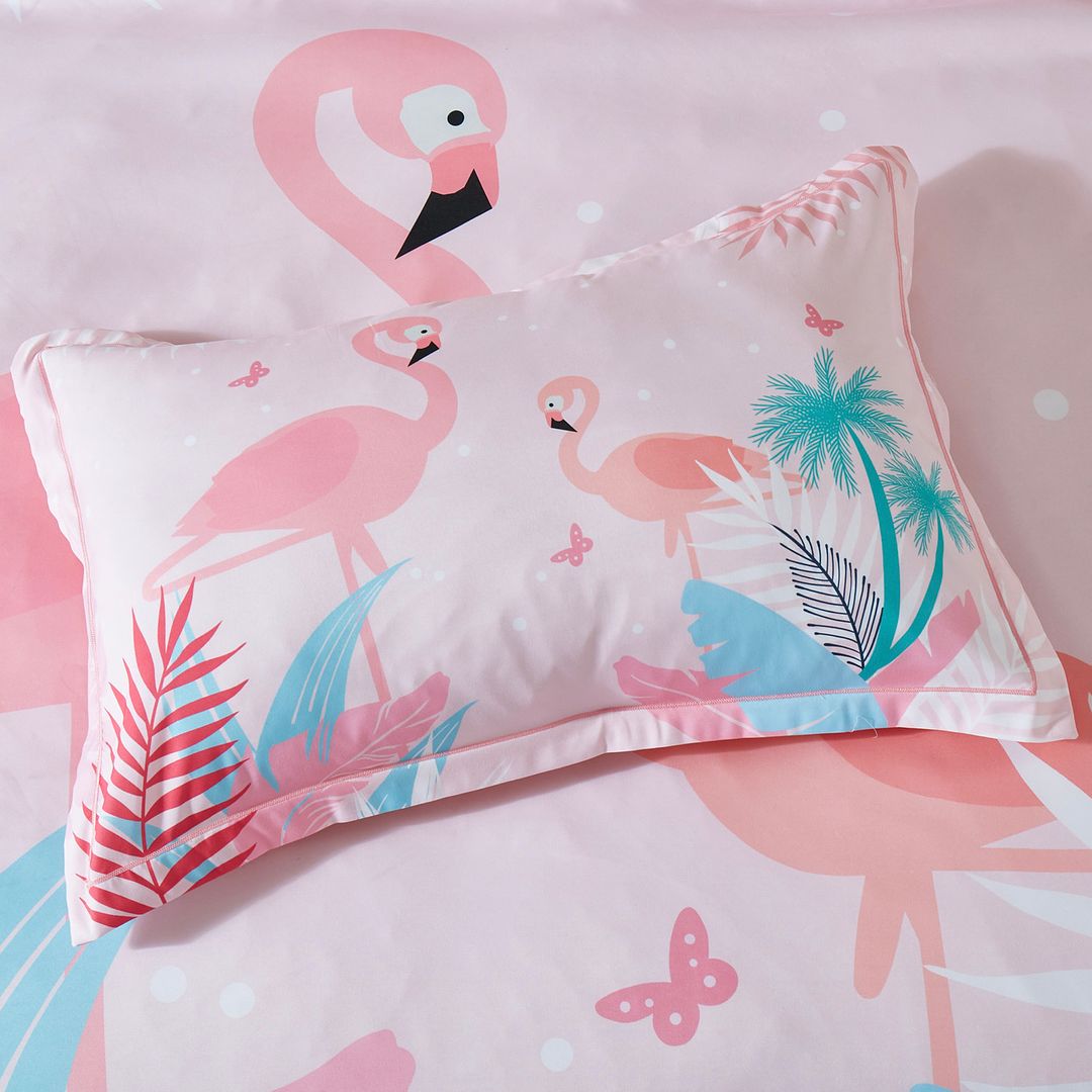 Flamingo Kids Quilt Cover Set | Double