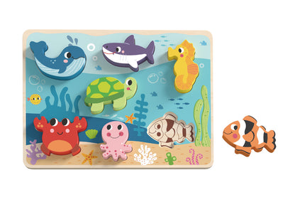 Wooden Chunky Puzzle | Marine