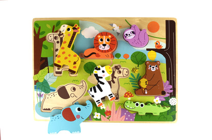 Wooden Chunky Puzzle - Wild Animal