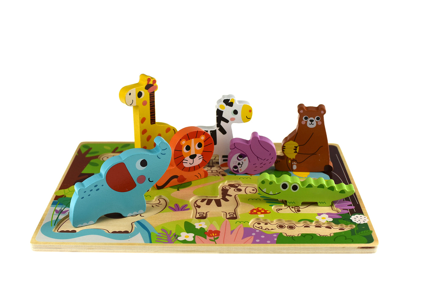 Wooden Chunky Puzzle - Wild Animal