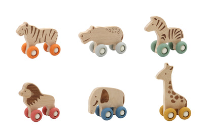 Wooden Wildlife Animal 6-Pack