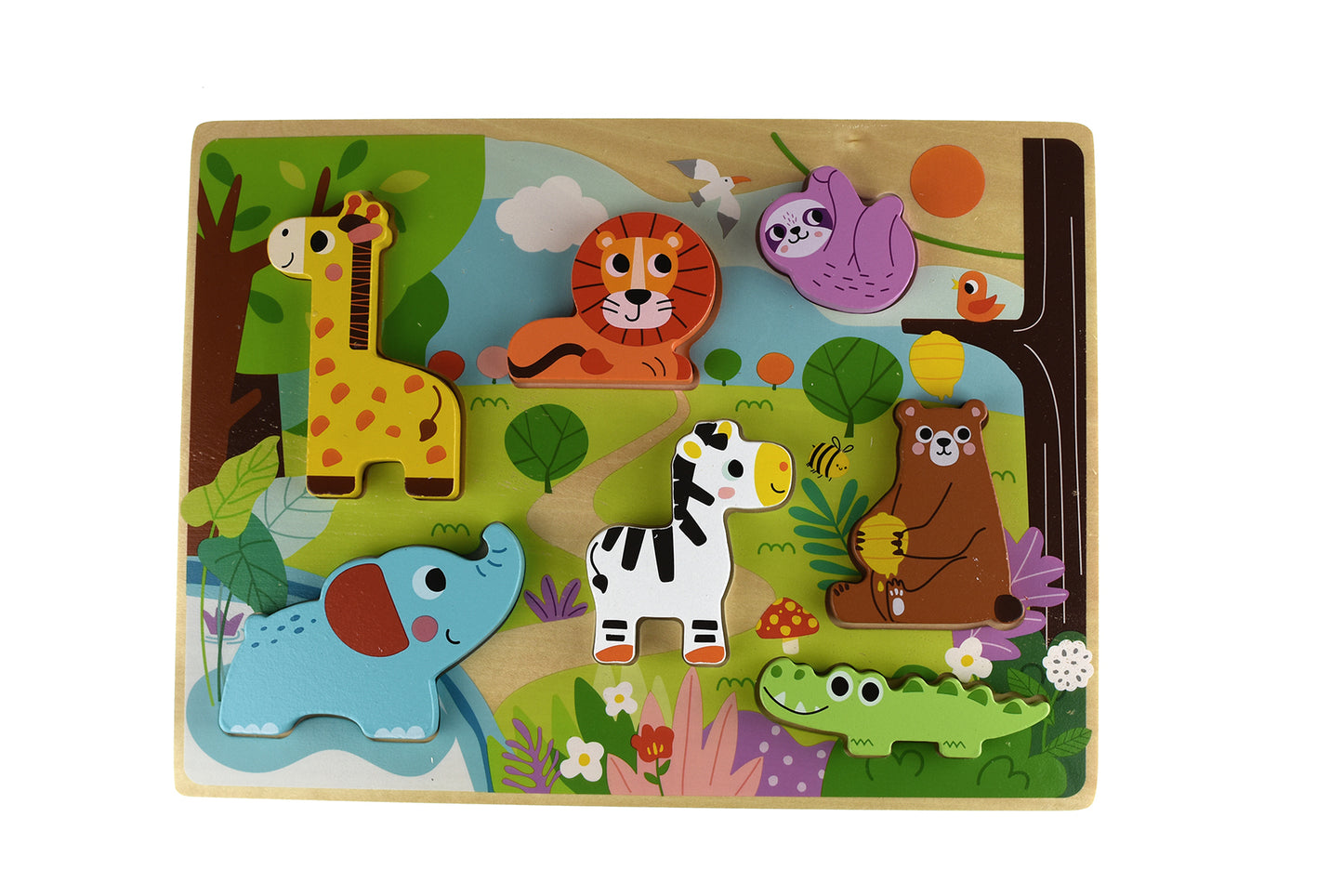 Wooden Chunky Puzzle - Wild Animal