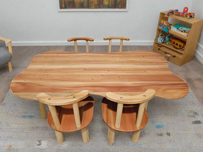 Australia Mahogany Cloud Table & Chair Set - Daughters Room