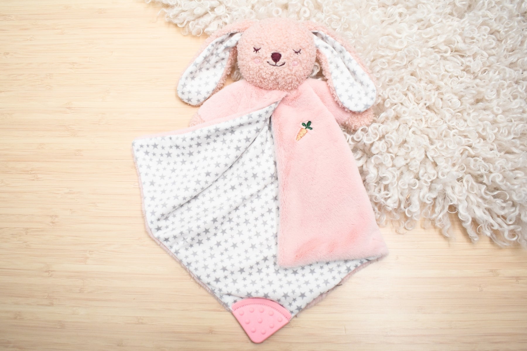 Berry Bunny Plush Cuddle Blanket - Daughters Room