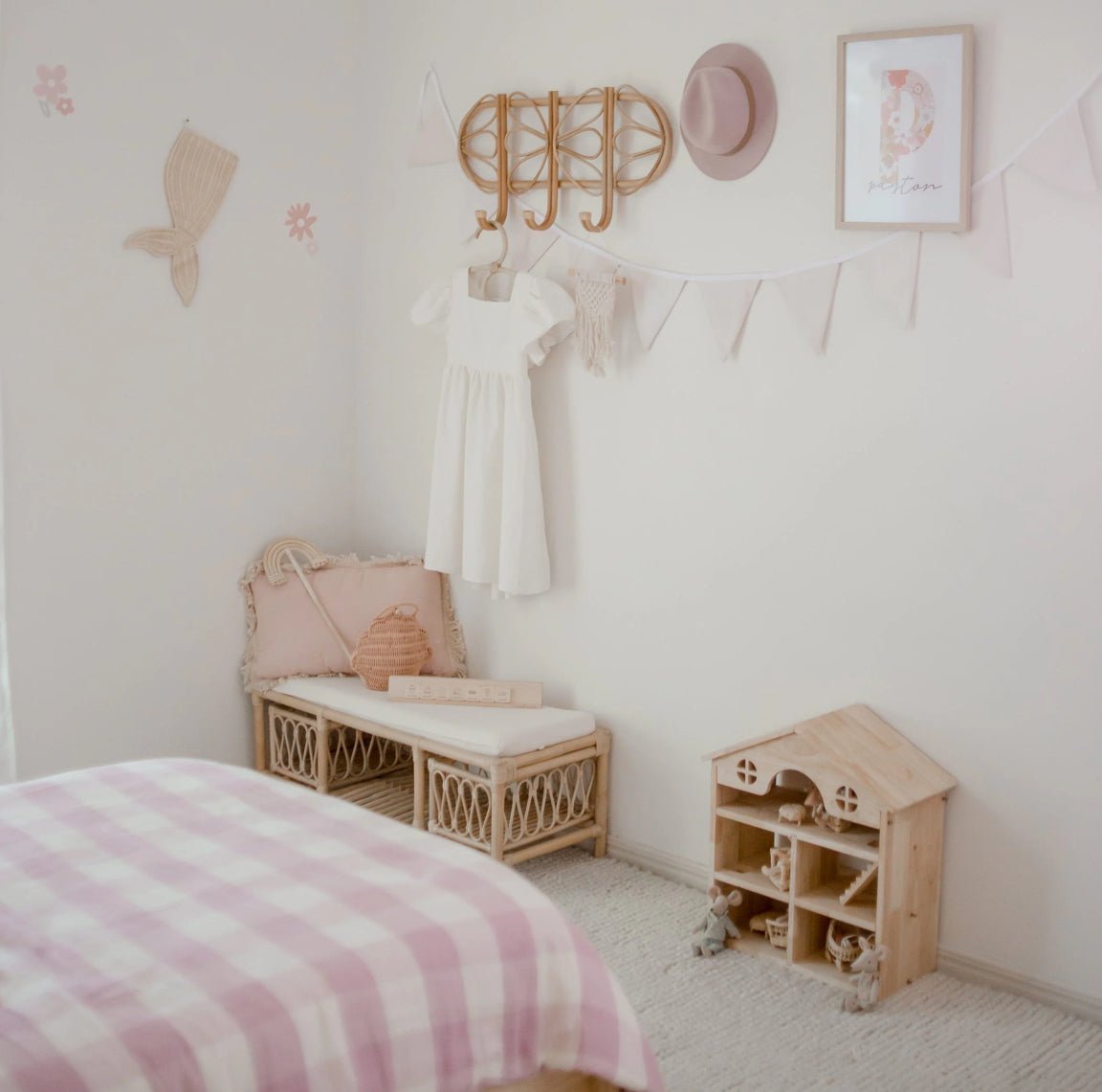 Classic Wooden Dollhouse - Daughters Room