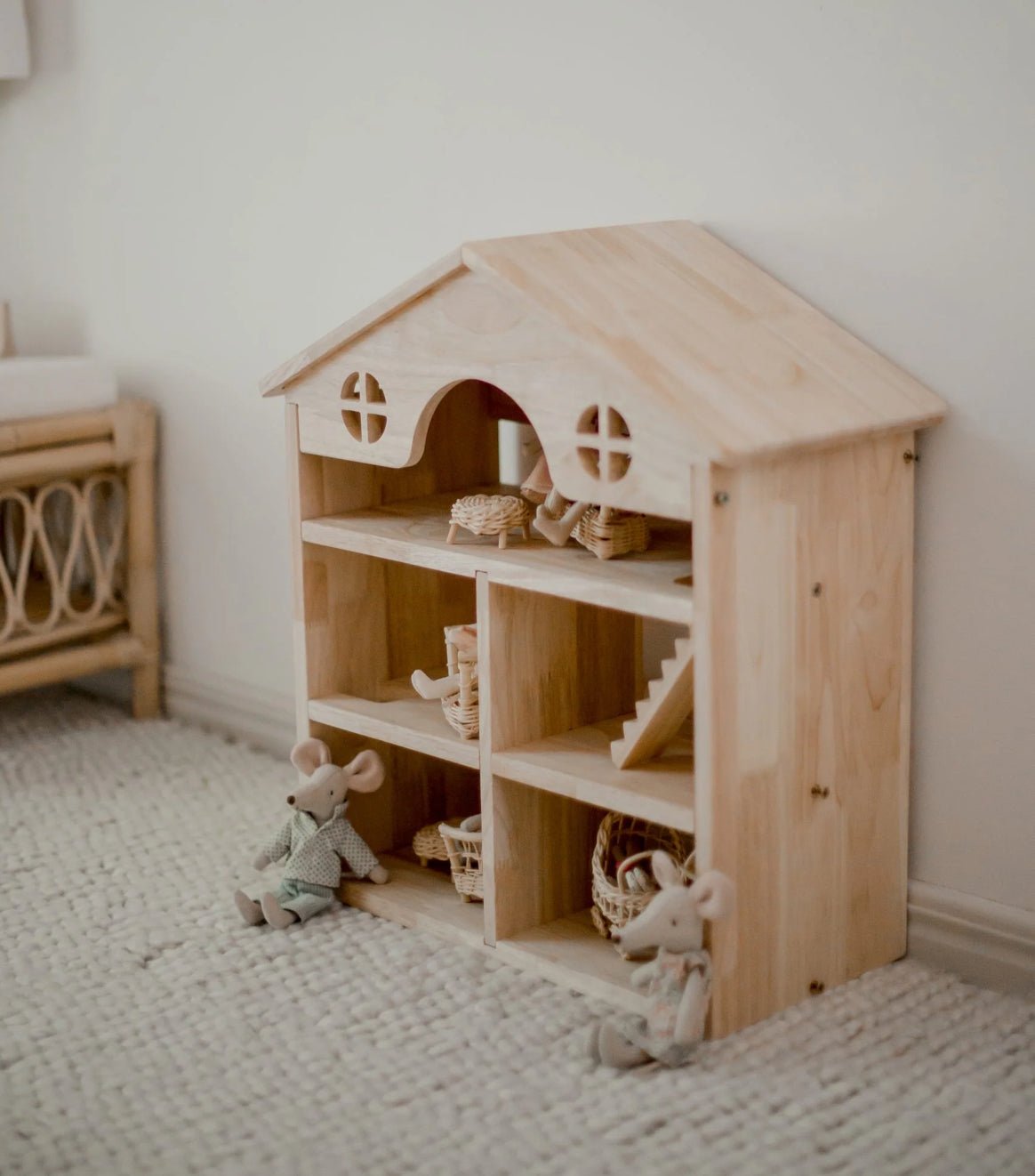 Classic Wooden Dollhouse - Daughters Room