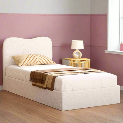 Dara Boucle Bed Frame - Single - Daughters Room