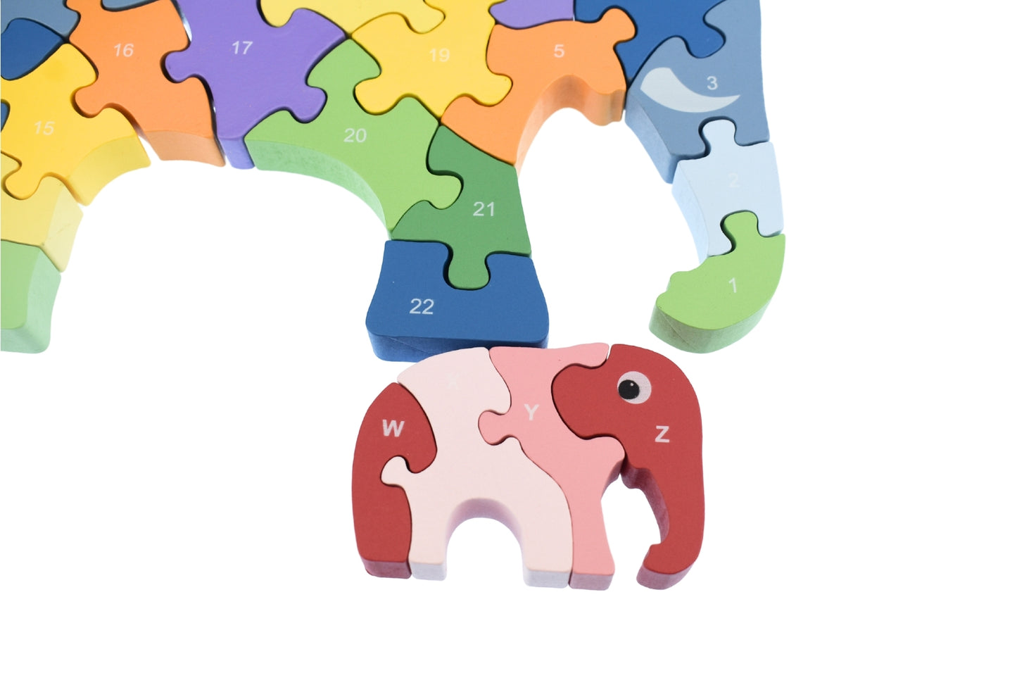 Wooden Elephant A-Z Chunky Jigsaw Puzzle