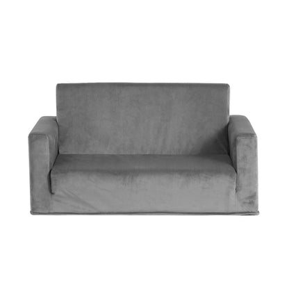 Grey Fabric Flip Out Couch - Daughters Room