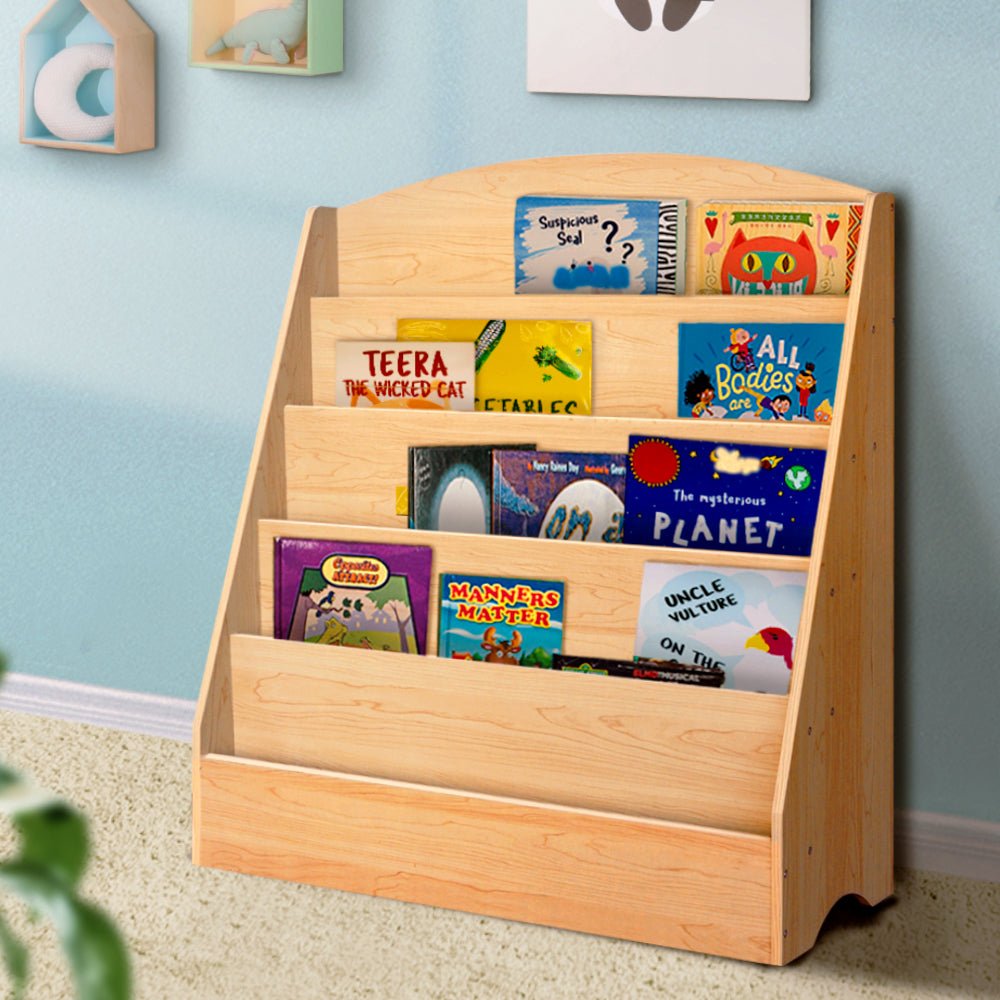 Kids 5 - Tier Bookshelf - Natural - Daughters Room