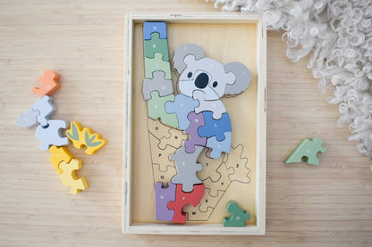 Wooden Koala A-Z Chunky Jigsaw Puzzle