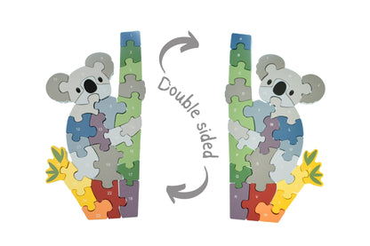 Wooden Koala A-Z Chunky Jigsaw Puzzle