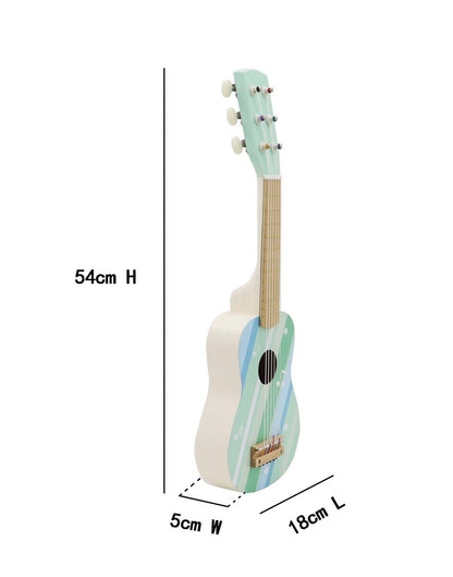 Wooden Guitar - Misty Aqua