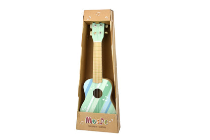 Wooden Guitar - Misty Aqua